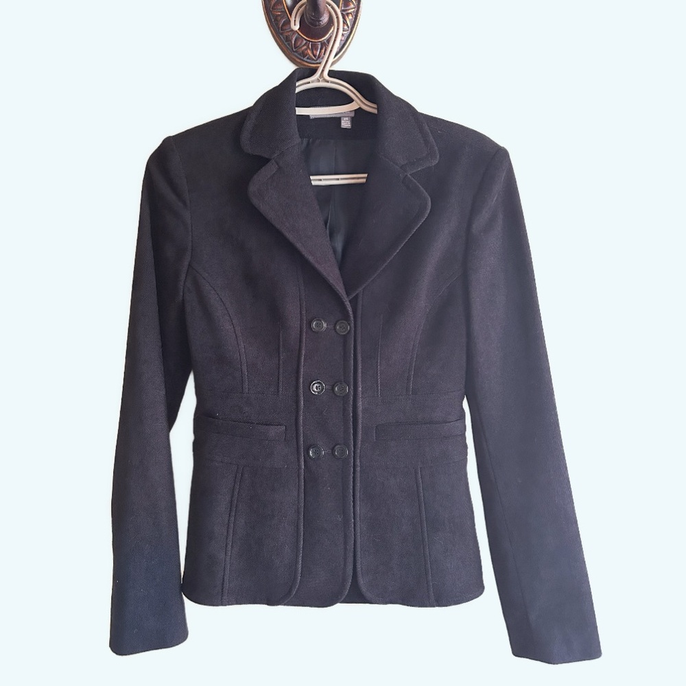 Women’s Black Blazer Jacket - Classic Tailored Suit Jacket